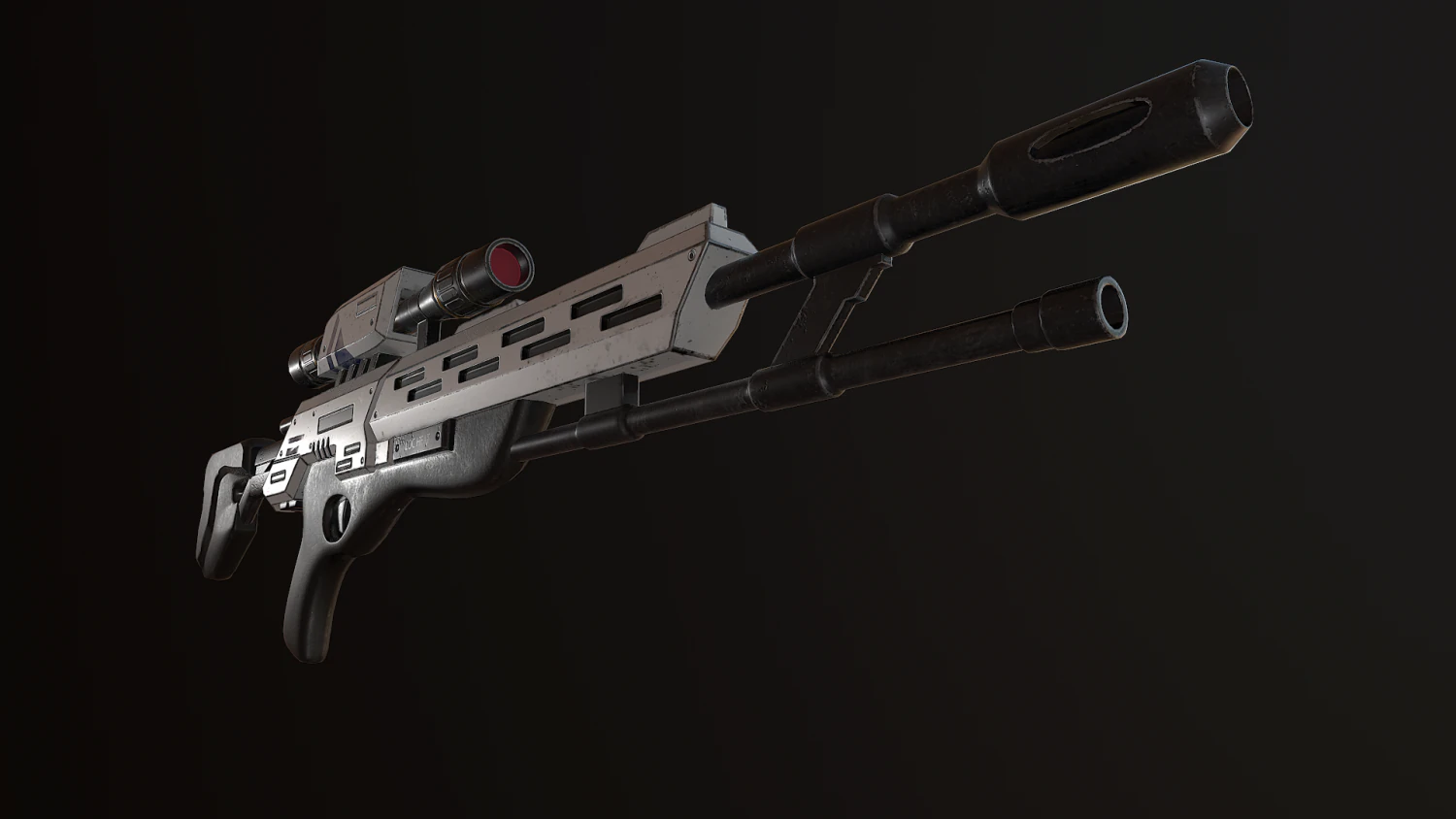 viper sniper rifle 3D Model .c4d .max .obj .3ds .fbx .stl .blend
