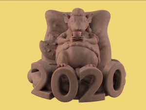 rat 2020 3d print model Modello di stampa 3D