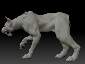 panther sneaks up 3d 3D Принт Модель
