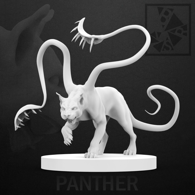 panther sneaks up 3d 3D Принт Модель .c4d .max .obj .3ds .fbx .stl .blend 