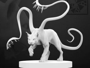 pantera se acerca sigilosamente 3d Modelo de impresión 3D