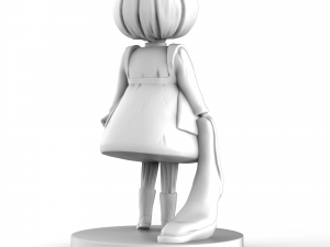 girl with halloween Modelo de Impressão 3D