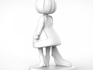 girl with halloween Modelo de Impressão 3D