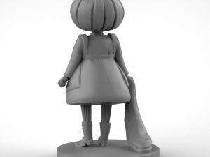 girl with halloween Modelo de Impressão 3D