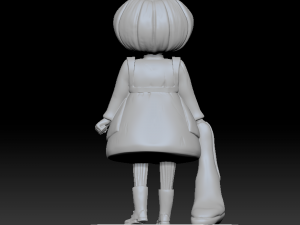 girl with halloween Modelo de Impressão 3D