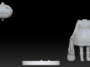 girl with halloween Modelo de Impressão 3D