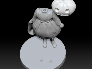 girl with halloween Modelo de Impressão 3D