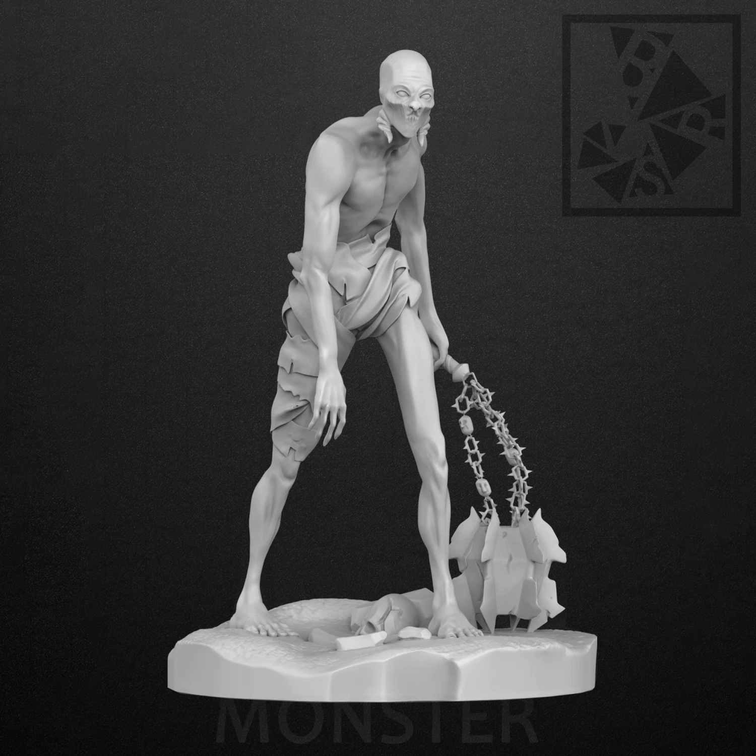 monster 3D Print Model .c4d .max .obj .3ds .fbx .stl .blend
