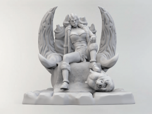troll queen 3D Baskı Modeli