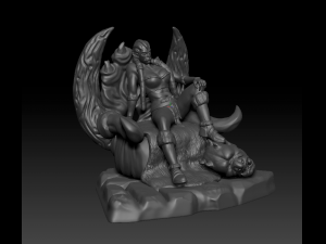 troll queen 3D Baskı Modeli