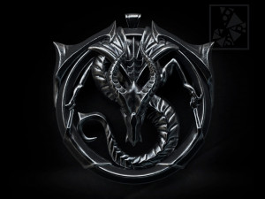pendant in the shape of a dragon 3D Print Model