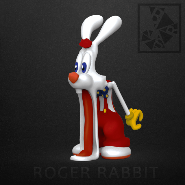 roger rabbit 3D Принт Модель .c4d .max .obj .3ds .fbx .stl .blend 