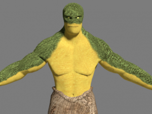 draco reptilian - ancient aliens low-poly 3D Model