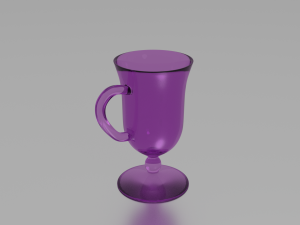 pink glass Modèle 3D
