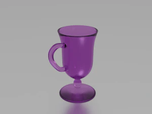 r&oacute;żowe szkło Model 3D