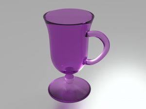 pink glass 3D Модель