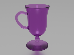 pink glass 3D Модель