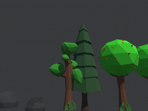 low poly plants 3D 모델