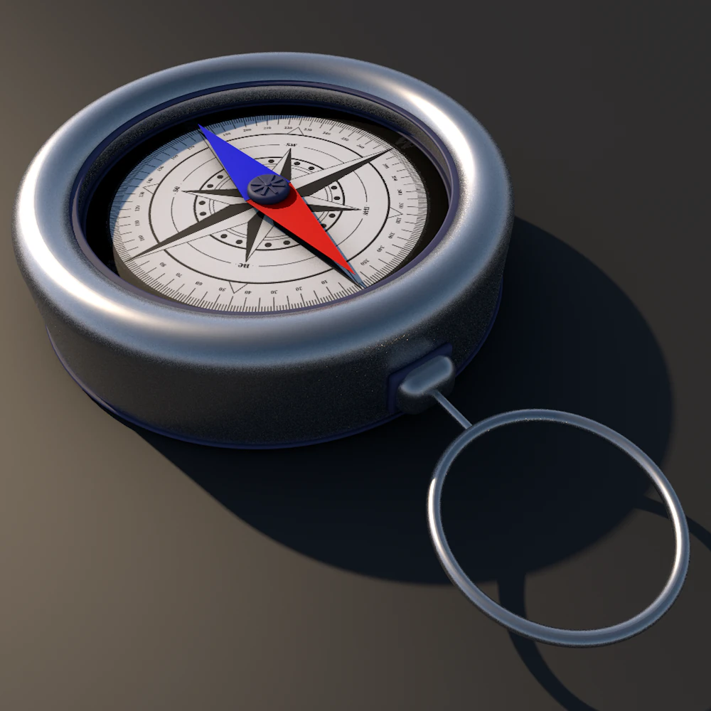 compass 3D Model .c4d .max .obj .3ds .fbx .stl .blend 