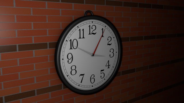 clock 3D Model .c4d .max .obj .3ds .fbx .stl .blend 