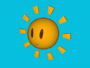 smile sun 3D Model