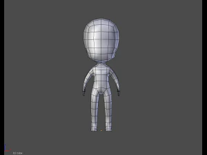 chibi 3d boy 3D Model