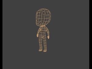 chibi 3d boy 3D Model
