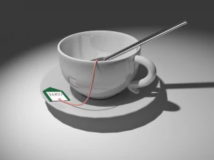 secangkir kopi Model 3D