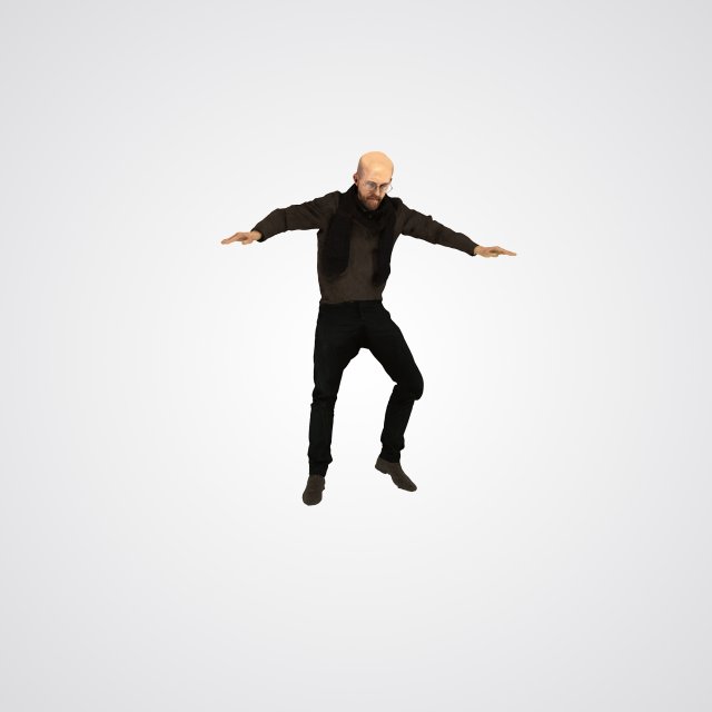 human 3d viz art critic architect rigged 3D मॉडल .c4d .max .obj .3ds .fbx .stl .blend 