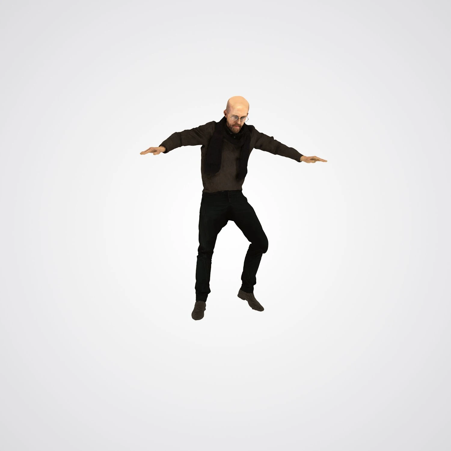 human 3d viz art critic architect rigged 3D Model .c4d .max .obj .3ds .fbx .stl .blend 
