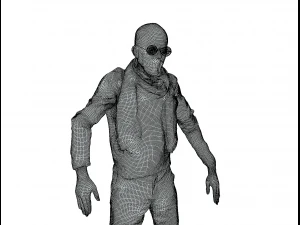 human 3d viz art critic architect rigged 3D Model