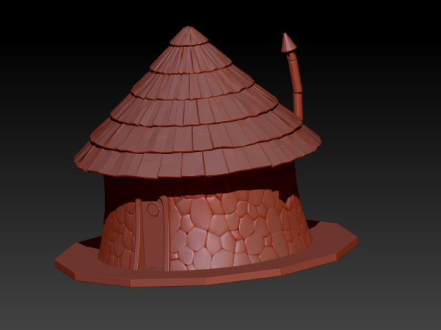 casa fantasiosa 3D Model .c4d .max .obj .3ds .fbx .stl .blend