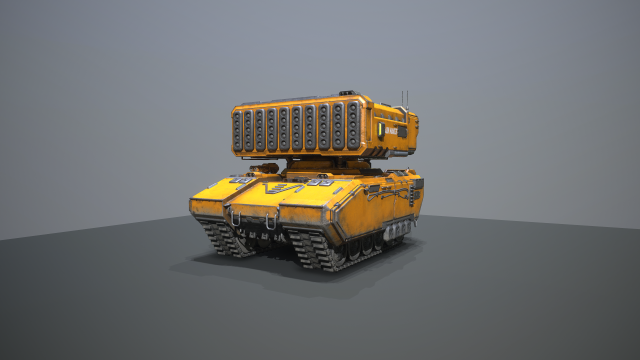 sci-fi missle carrier 3D मॉडल .c4d .max .obj .3ds .fbx .stl .blend 