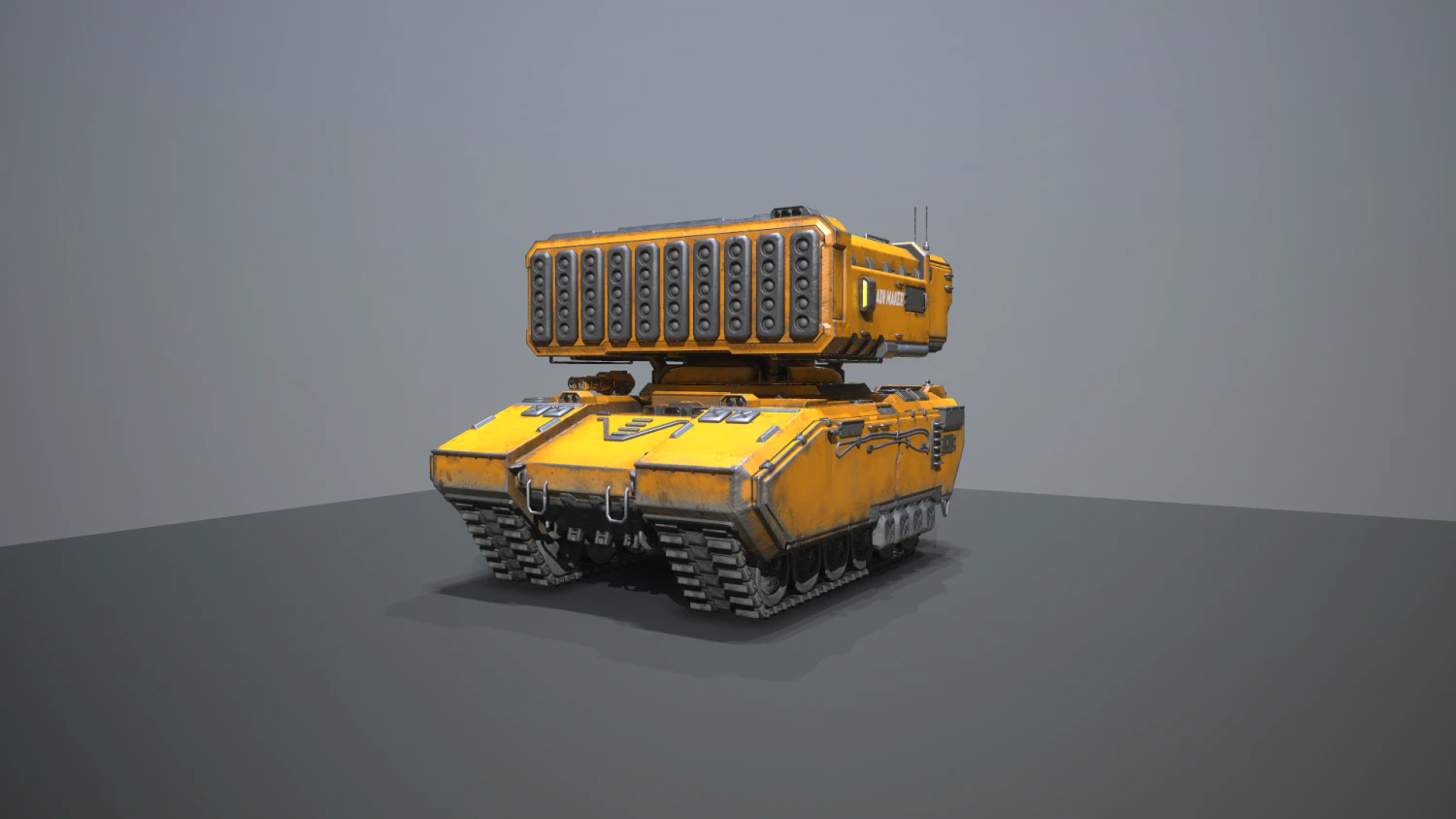 sci-fi missle carrier 3D Model .c4d .max .obj .3ds .fbx .stl .blend 