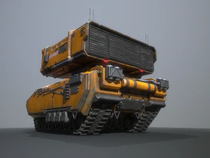 sci-fi missle carrier 3D Model