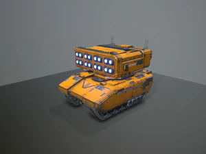 sci-fi missle carrier 3D Model