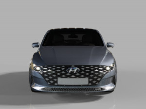 Hyundai 2021 Azera Grandeur 3D Models