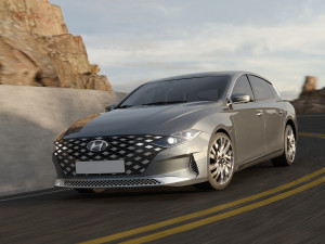 Hyundai 2021 Azera Grandeur 3D Model