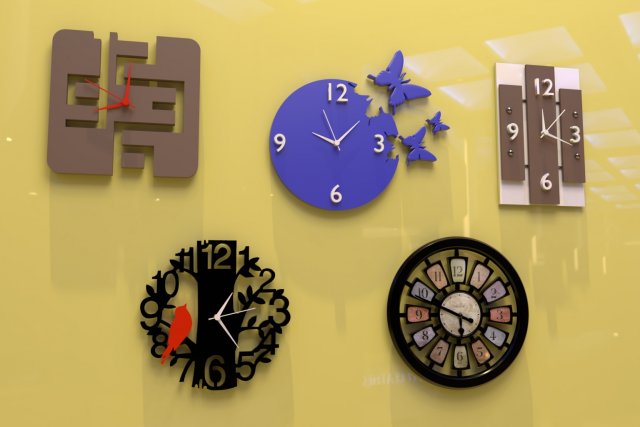 wall clocks collection 2 3Dモデル .c4d .max .obj .3ds .fbx .stl .blend 
