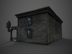 abandoned wooden building - pbr - lowpoly 3D 模型