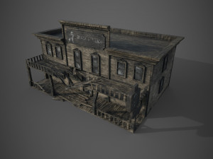 abandoned wooden building - pbr - lowpoly 3D 模型