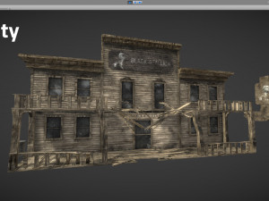 abandoned wooden building - pbr - lowpoly 3D 模型