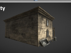 abandoned wooden building - pbr - lowpoly 3D 模型