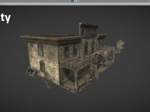 abandoned wooden building - pbr - lowpoly 3D 模型