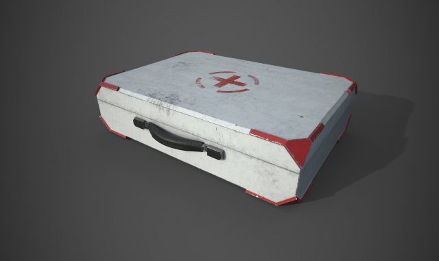 medical kit case - pbr - lowpoly - animated 3D Модель .c4d .max .obj .3ds .fbx .stl .blend 