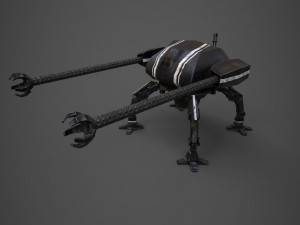 spider robot - pbr - lowpoly 3D Model