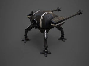 spider robot - pbr - lowpoly 3D Model