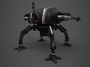 spider robot - pbr - lowpoly 3D 模型
