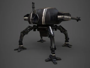 spider robot - pbr - lowpoly 3D Model