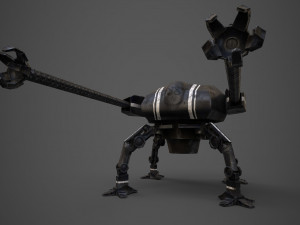 spider robot - pbr - lowpoly 3D 模型